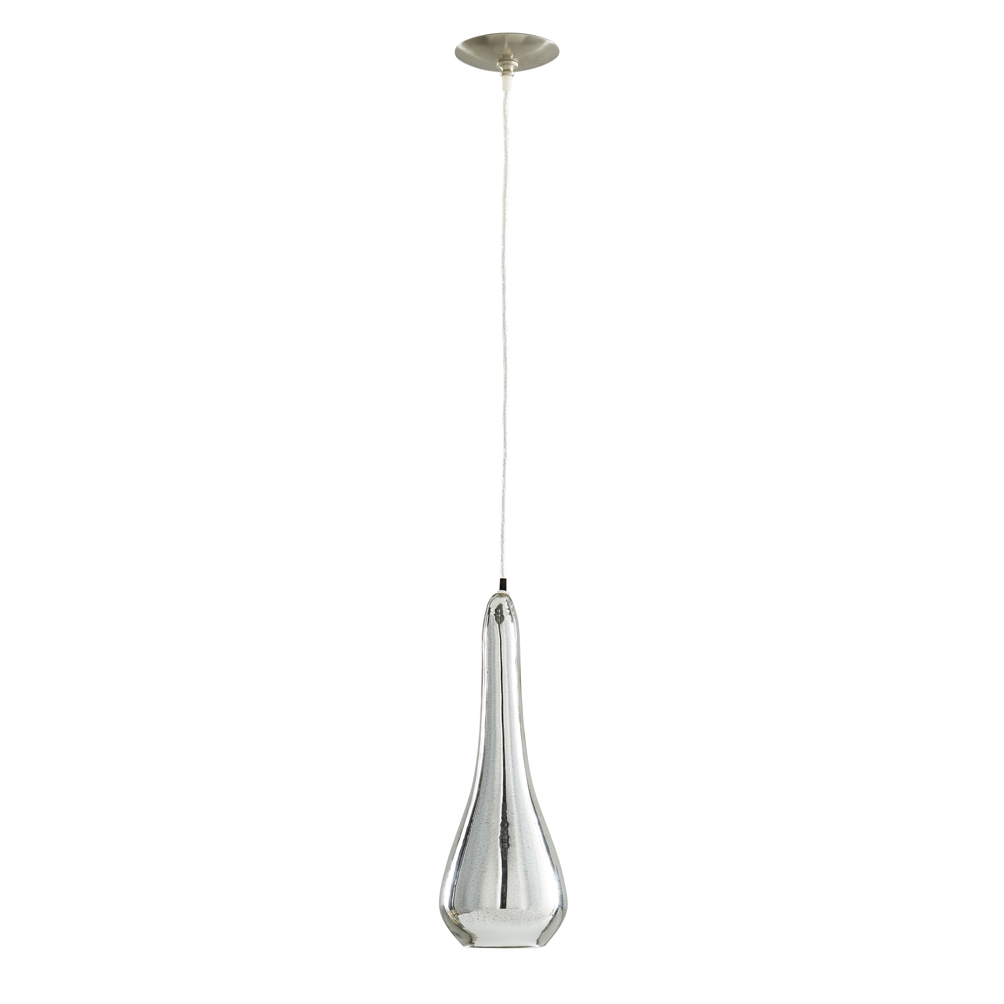 42514 - Arianna Large Pendant - Antique Mercury, Glass