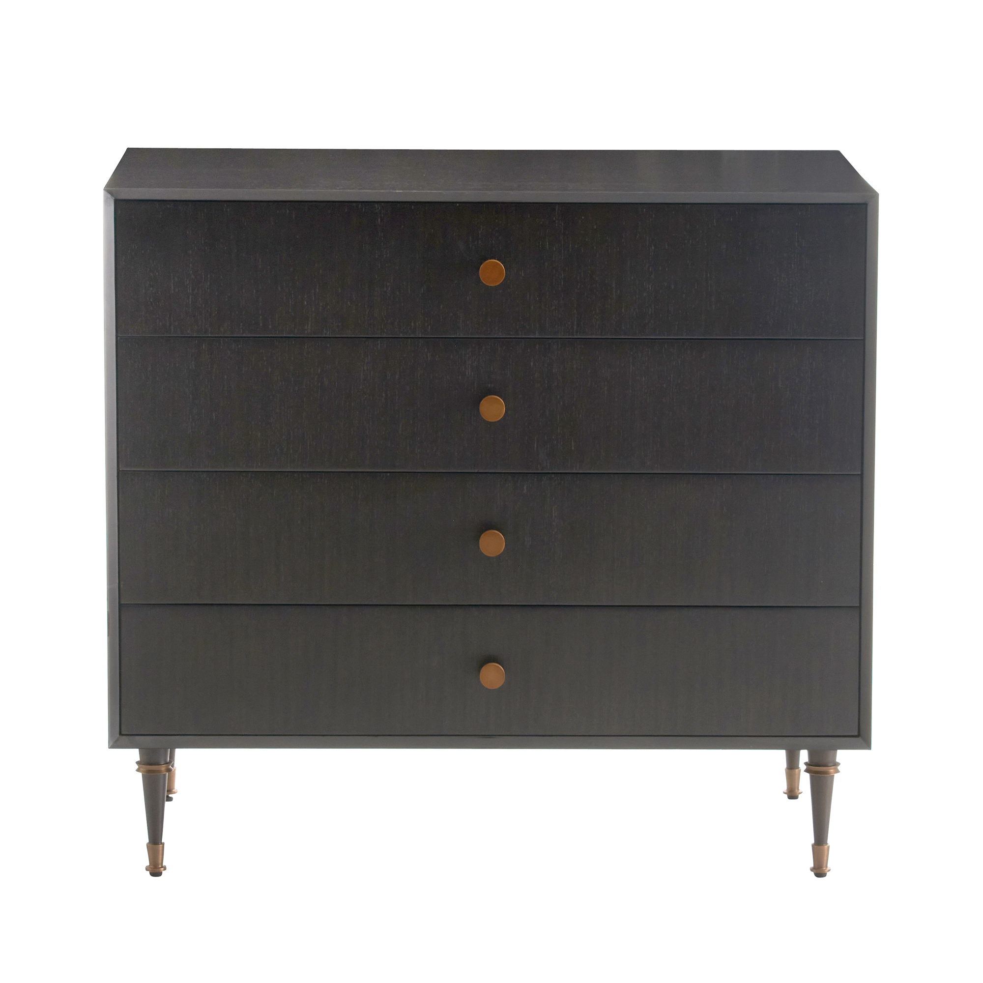 5686 - Melbourne Chest - Ebony, Walnut Veneer