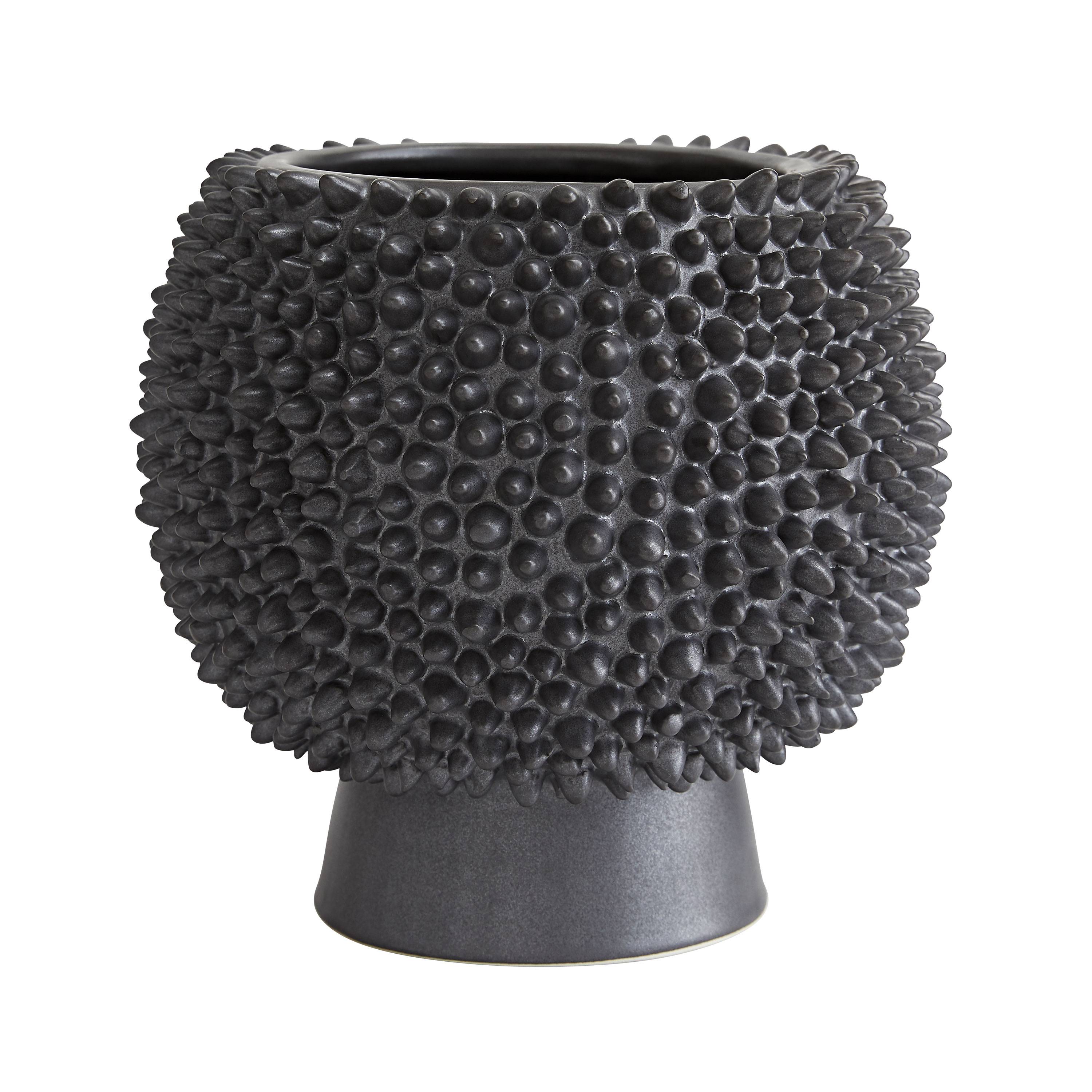 7830 - Daria Tall Vase - Matte Black, Ceramic