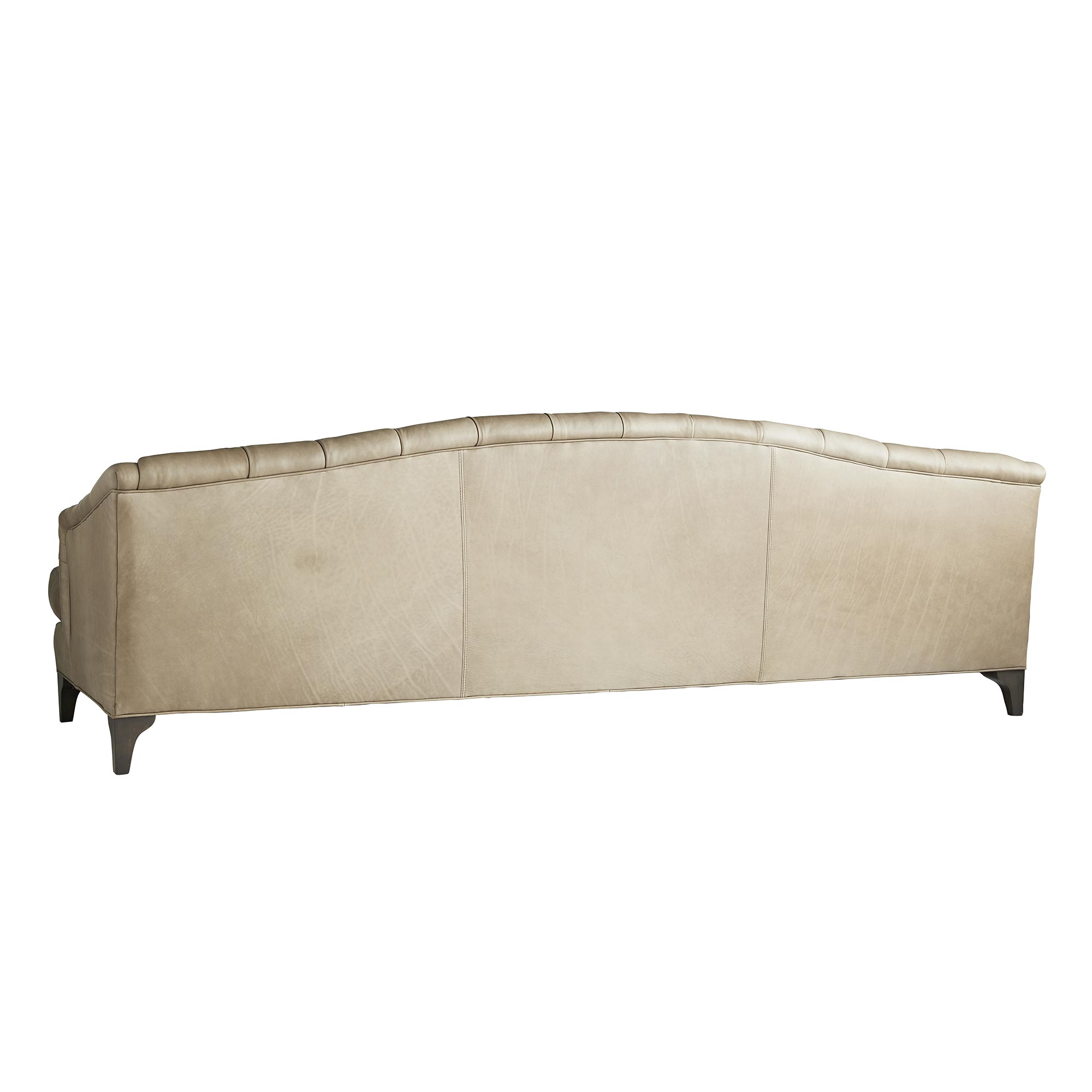 8121 Klein Sofa Mushroom Leather Grey Ash Mushroom Leather