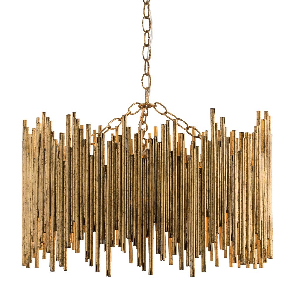 シーリングライト・天井照明 Prescott Pendant Gold Leaf 86801 - Prescott Pendant - Gold Leaf, Iron