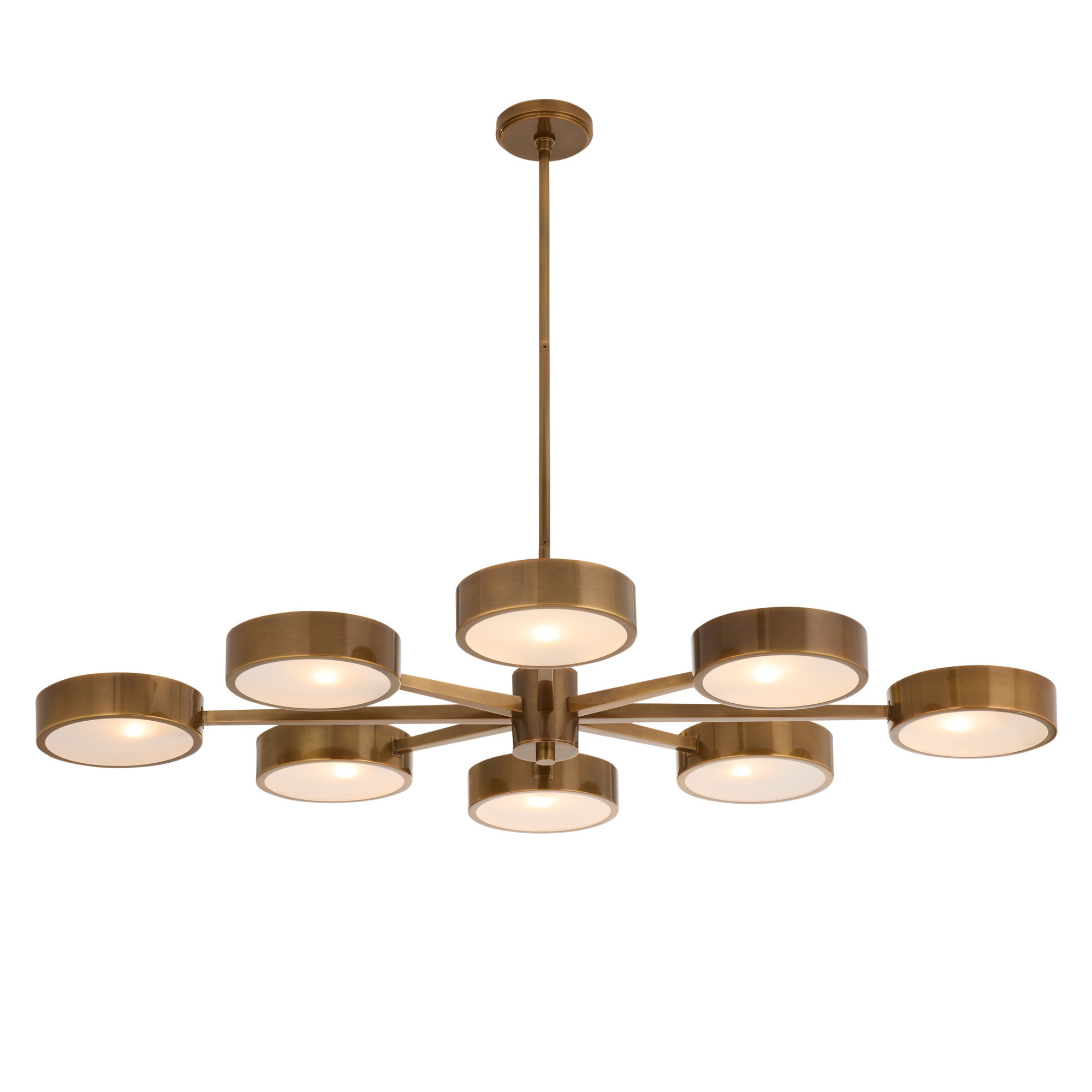 89117 - Linus Starburst Chandelier - Heirloom Brass, Steel