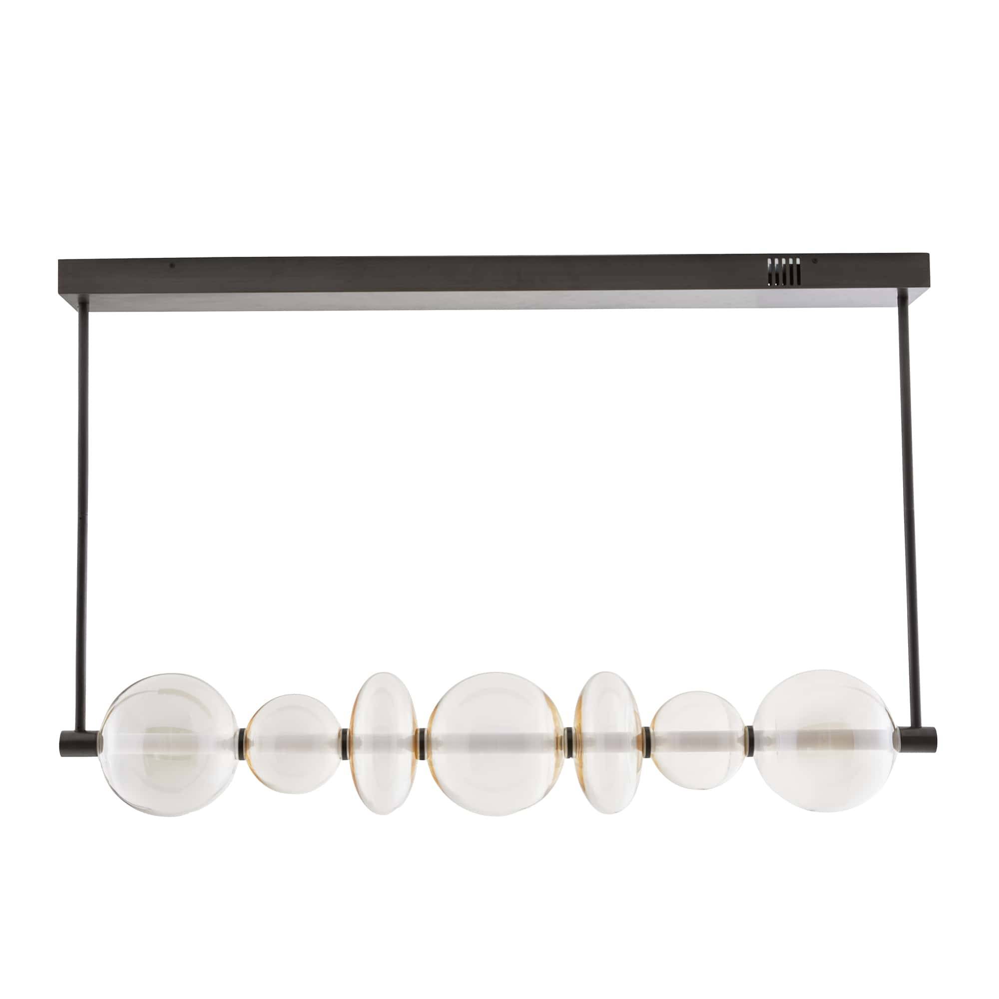 89656 - Raphael Linear Chandelier - Champagne, Glass