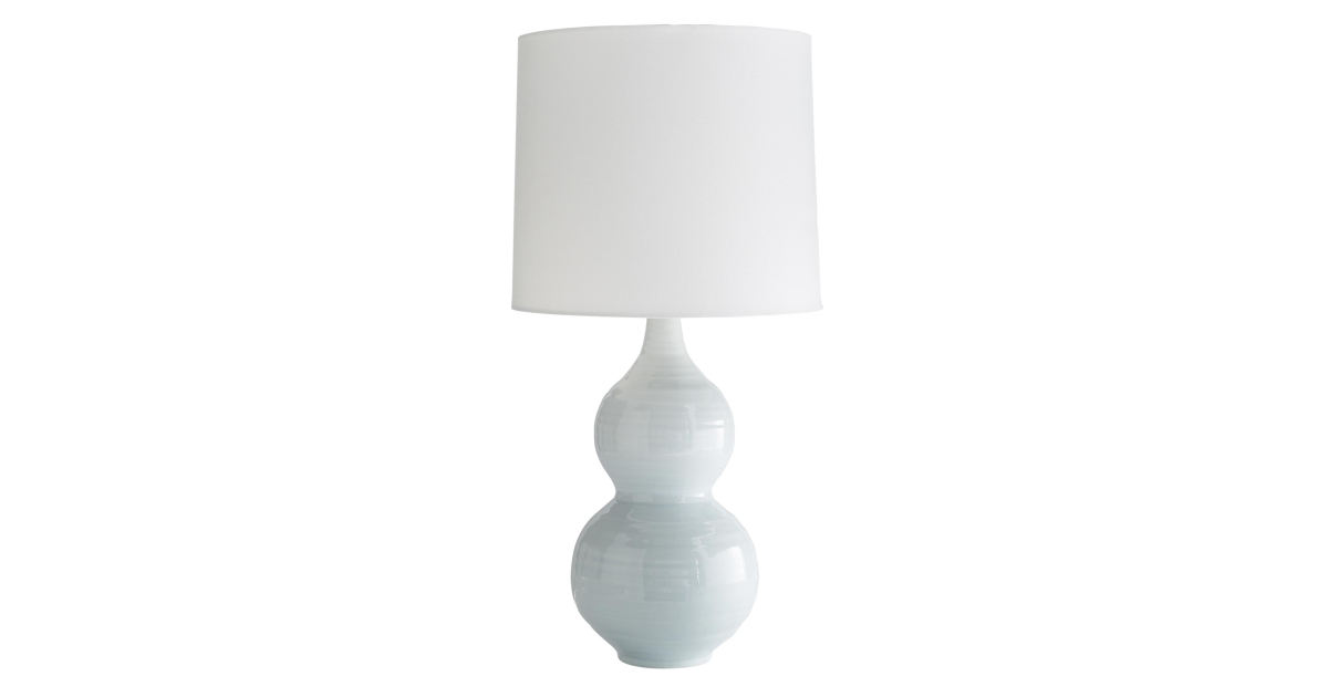 17352-151 - Lacey Table Lamp - Ice Blue, Ceramic