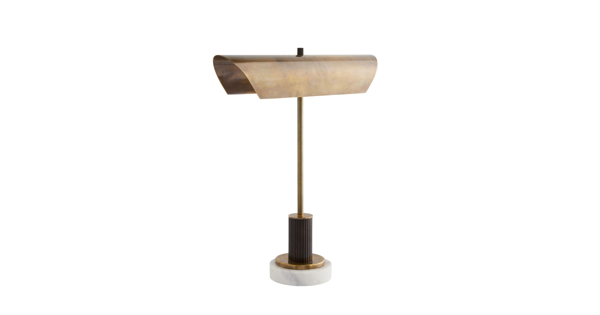 42039 - Lansing Desk Lamp - Vintage Brass, Brass