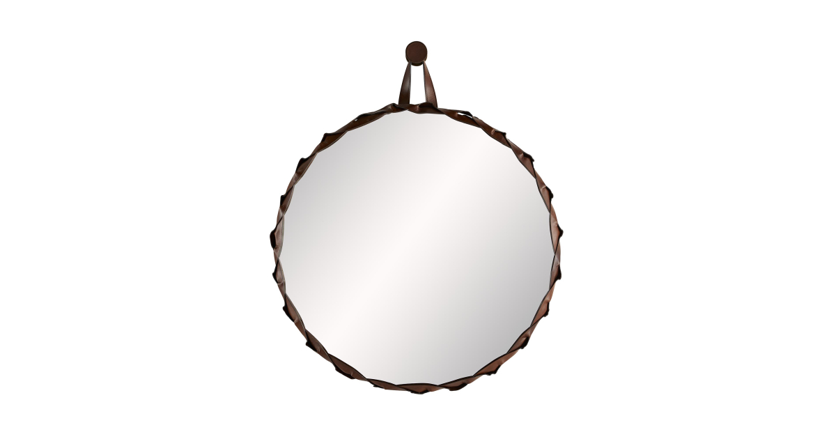 tobacco mirror Mascot Crushed Cut Pocket Advertising As Is giving you a timeless way to view life through its charming design Maitland Smith Tobacco Leaf Mirror