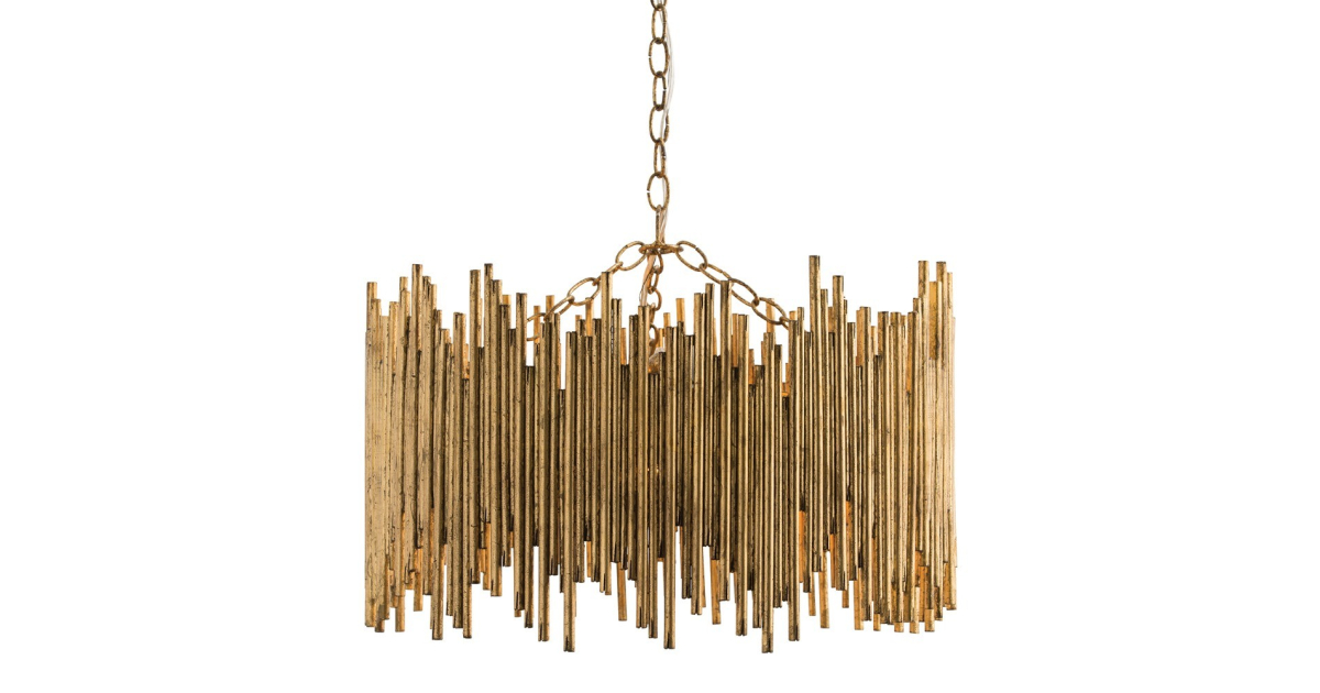 シーリングライト・天井照明 Prescott Pendant Gold Leaf 86801 - Prescott Pendant - Gold Leaf, Iron