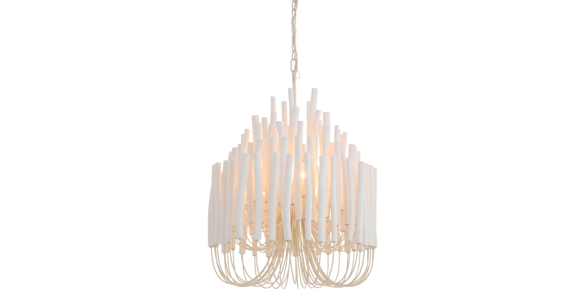 89559 - Tilda Small Chandelier - Whitewashed Wood, Wood