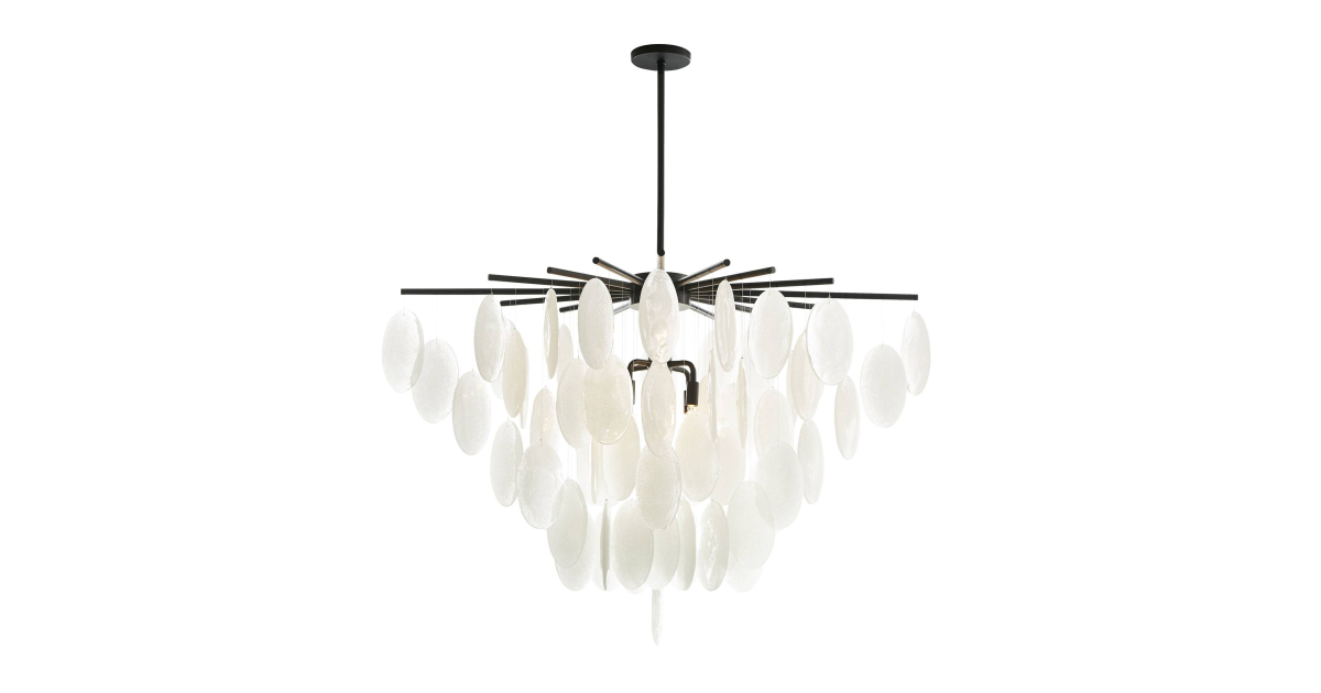 DJ89000 - Tiffany Chandelier - Blackened, Iron