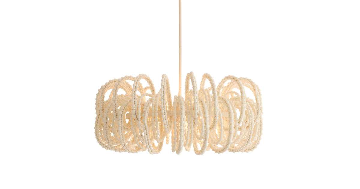 DMS21 - Keely Chandelier - White, Wood
