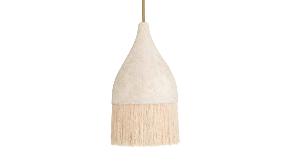 DPS08 - Marley Pendant - Lime Wash, Paper