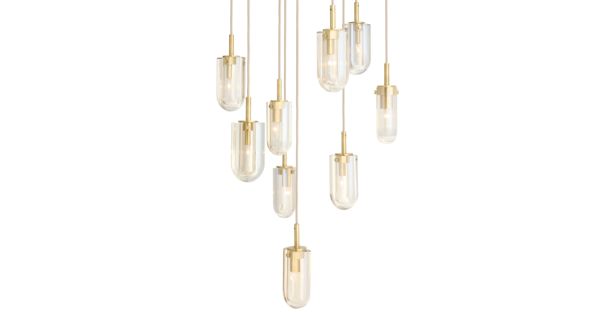 DSC15 - Javier Multi-Port Chandelier - Champagne, Crystal