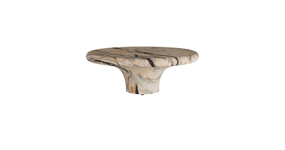 FCS07 - Zahara Coffee Table - Mojave Faux Marble, Concrete Composite