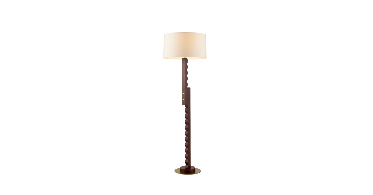 PFI12-769 - Elvis Floor Lamp - Dark Walnut, Mango Wood
