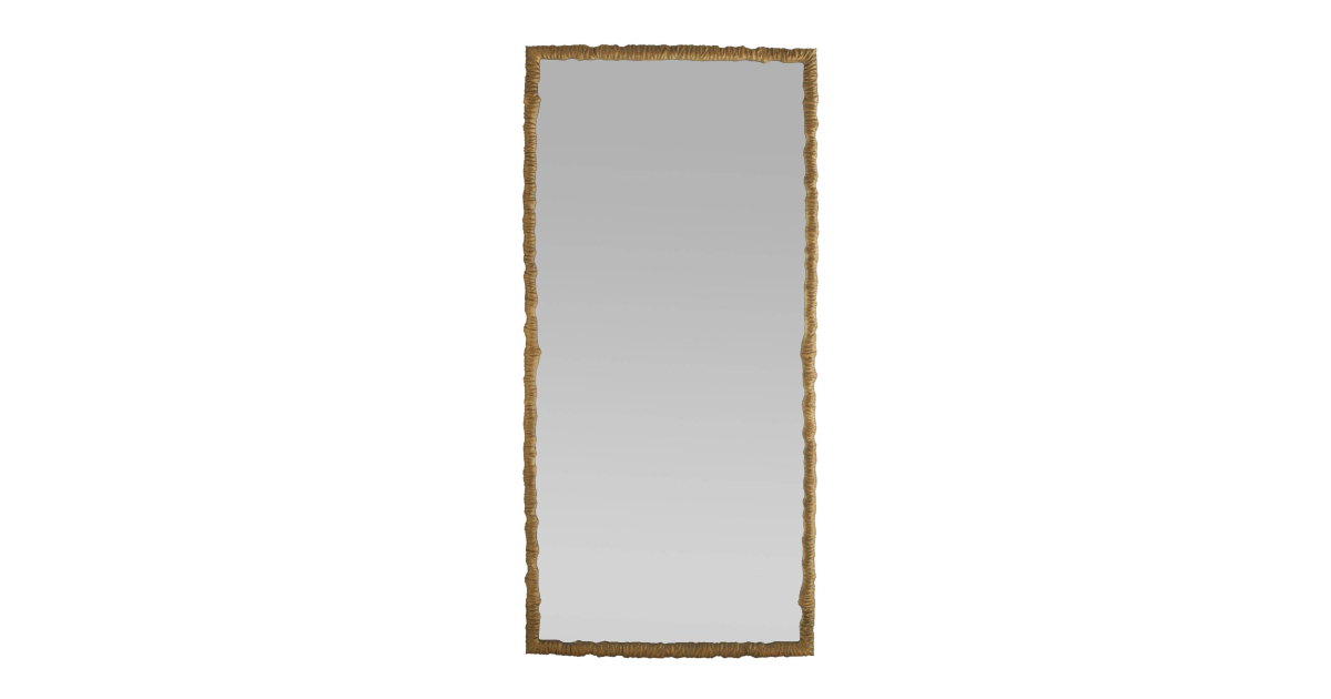 WMI59 - Hawkins Full Length Mirror - Antique Brass, Aluminum