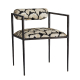 Barbana Chair Ocelot Embroidery