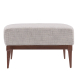 Laurette Ottoman Moonlight Grid Chenille