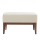 Laurette Ottoman Muslin Dark Walnut