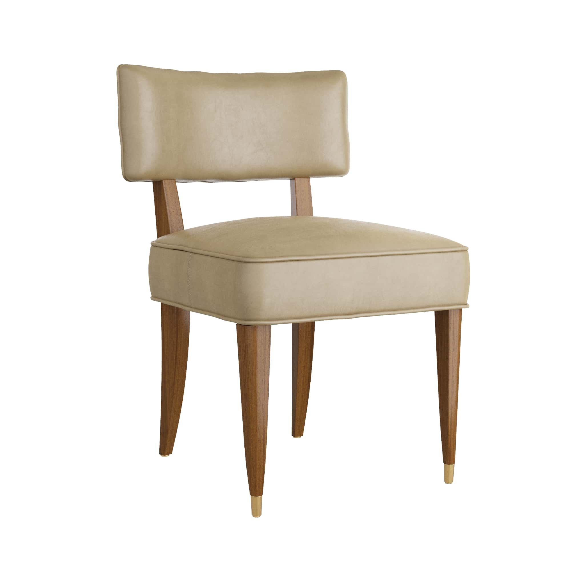 6901 Laurent Dining Chair Porcini Leather
