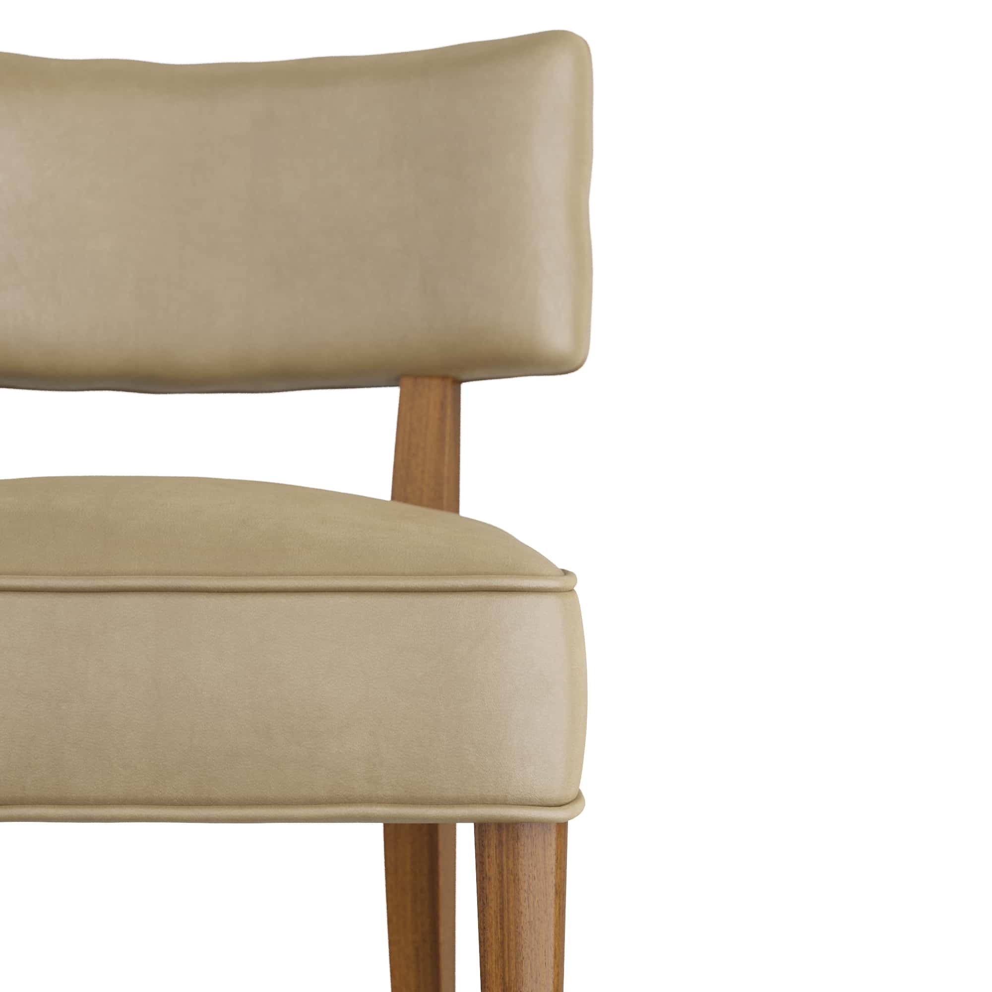 6901 Laurent Dining Chair Porcini Leather