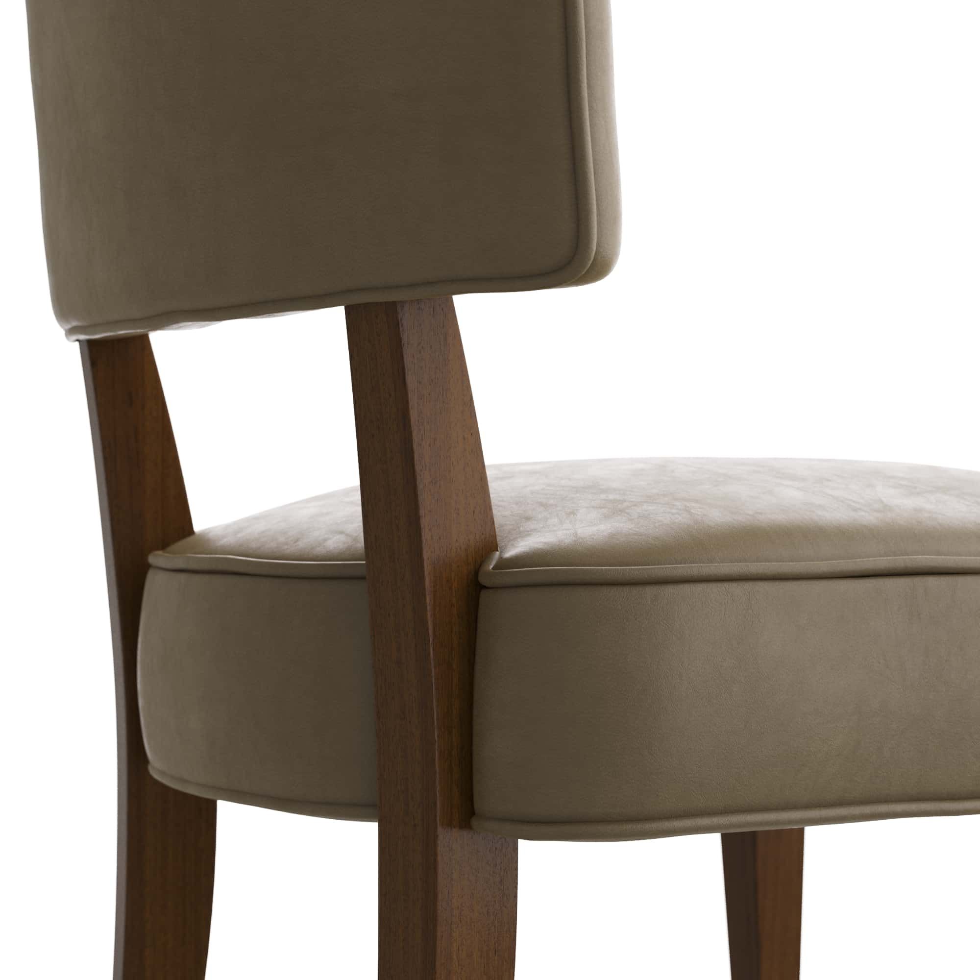6901 Laurent Dining Chair Porcini Leather