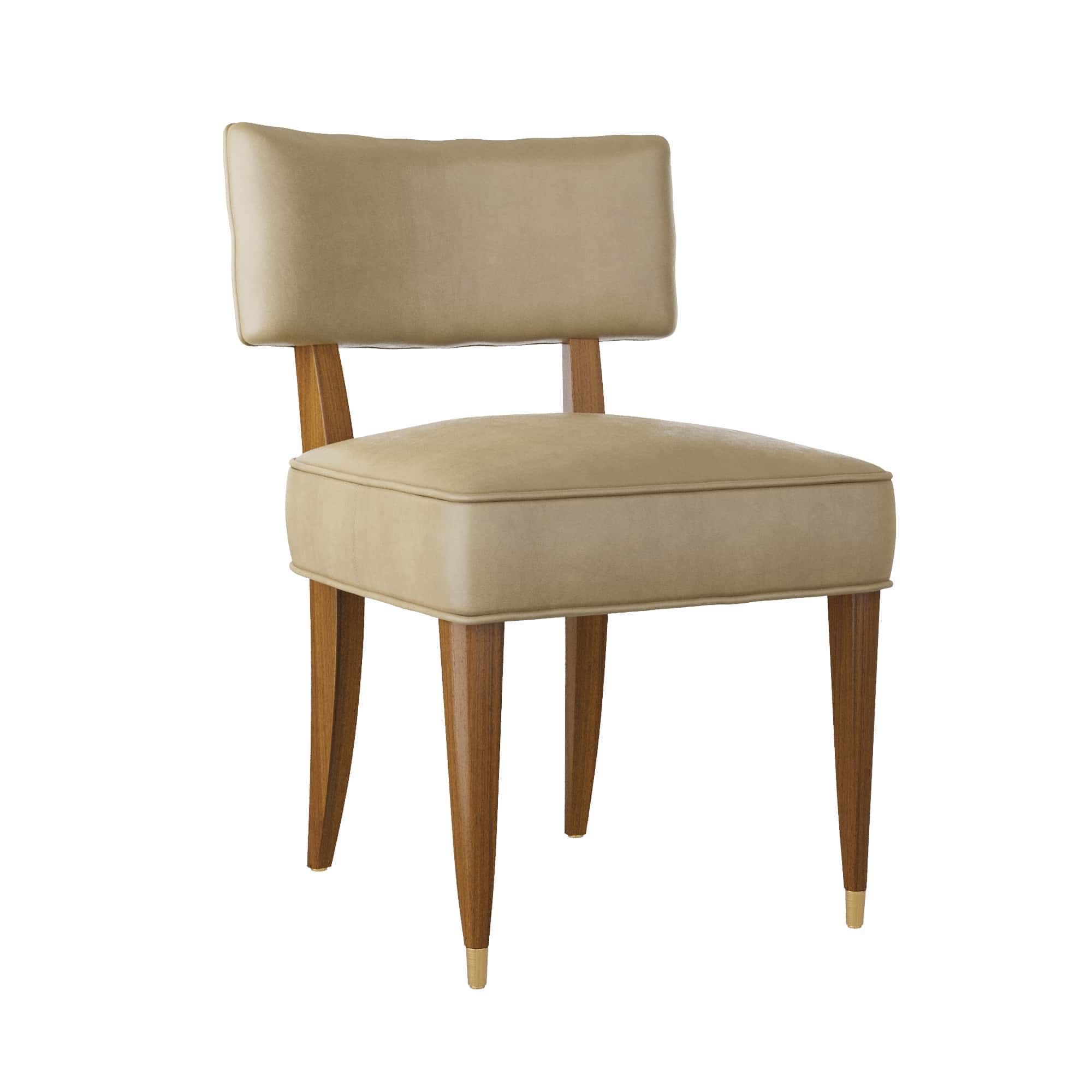 6901 Laurent Dining Chair Porcini Leather