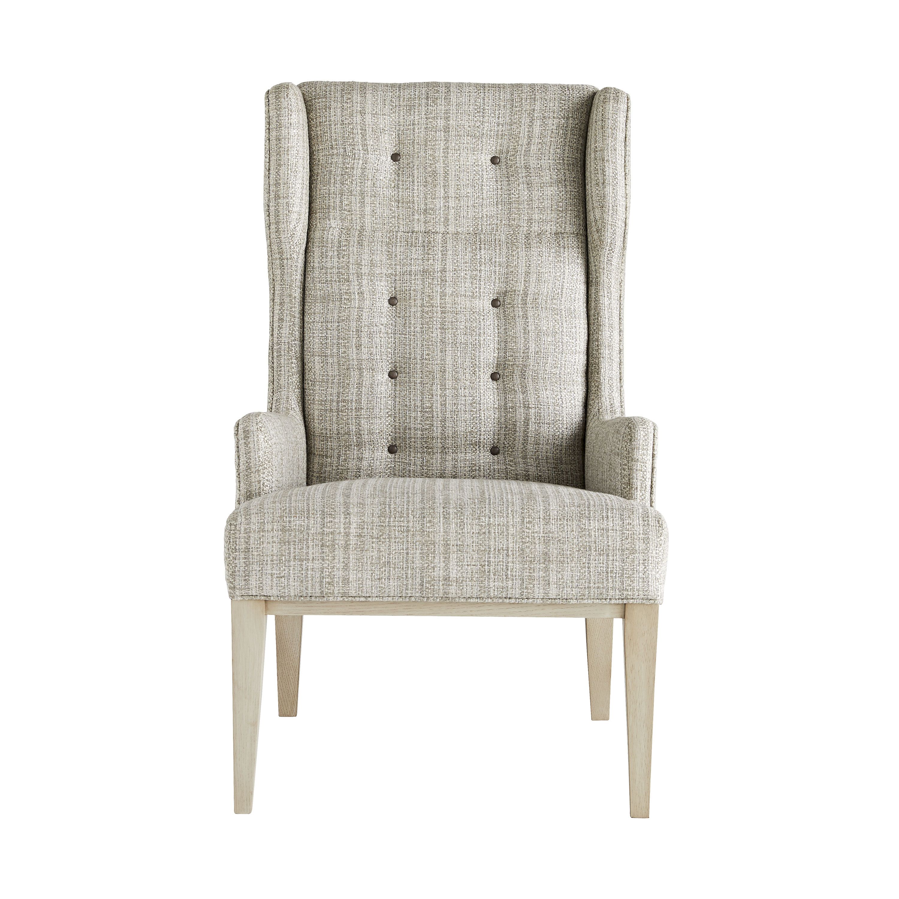 Idol Wing Chair Platinum Tweed Smoke
