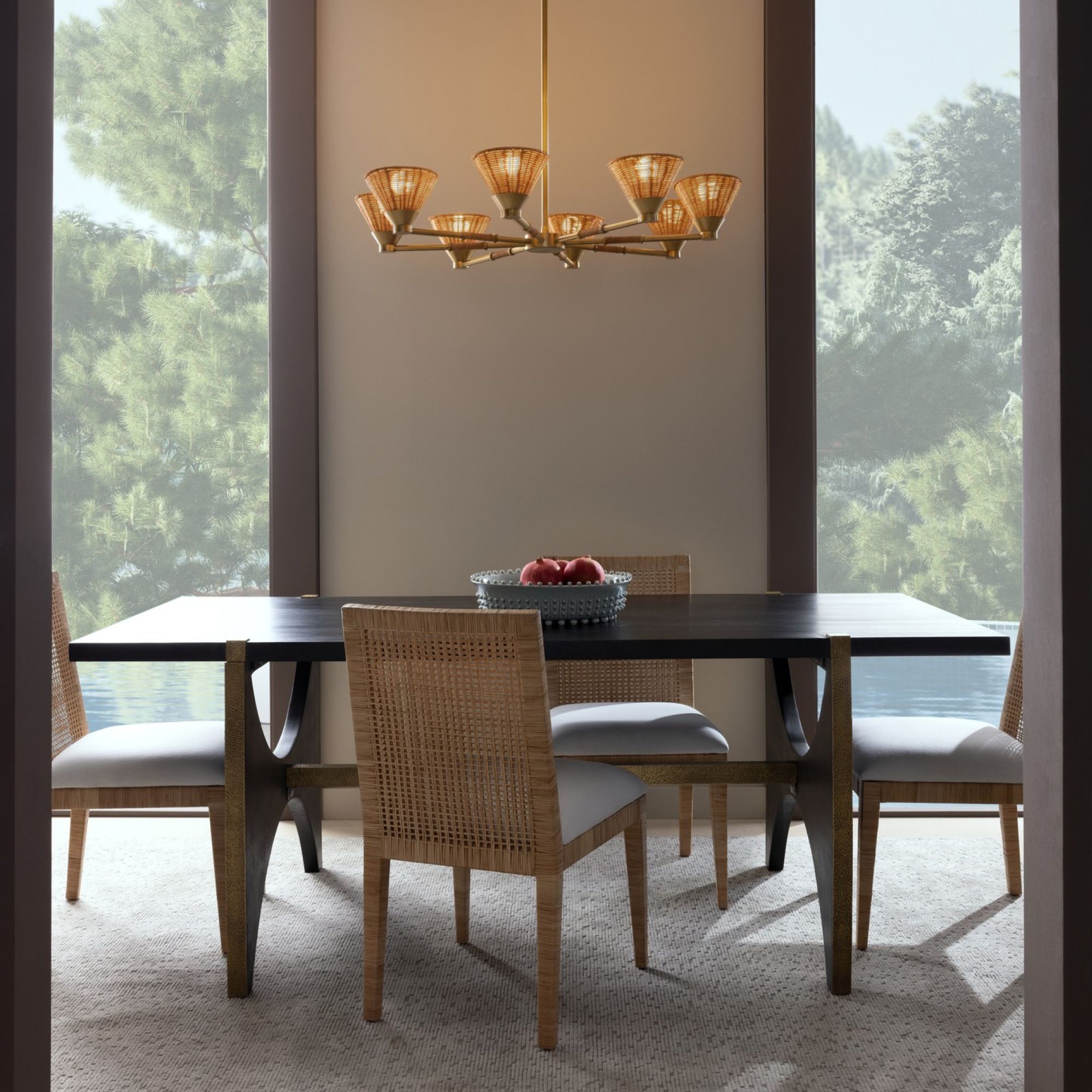 DMC09 Ventura Chandelier Natural Rattan