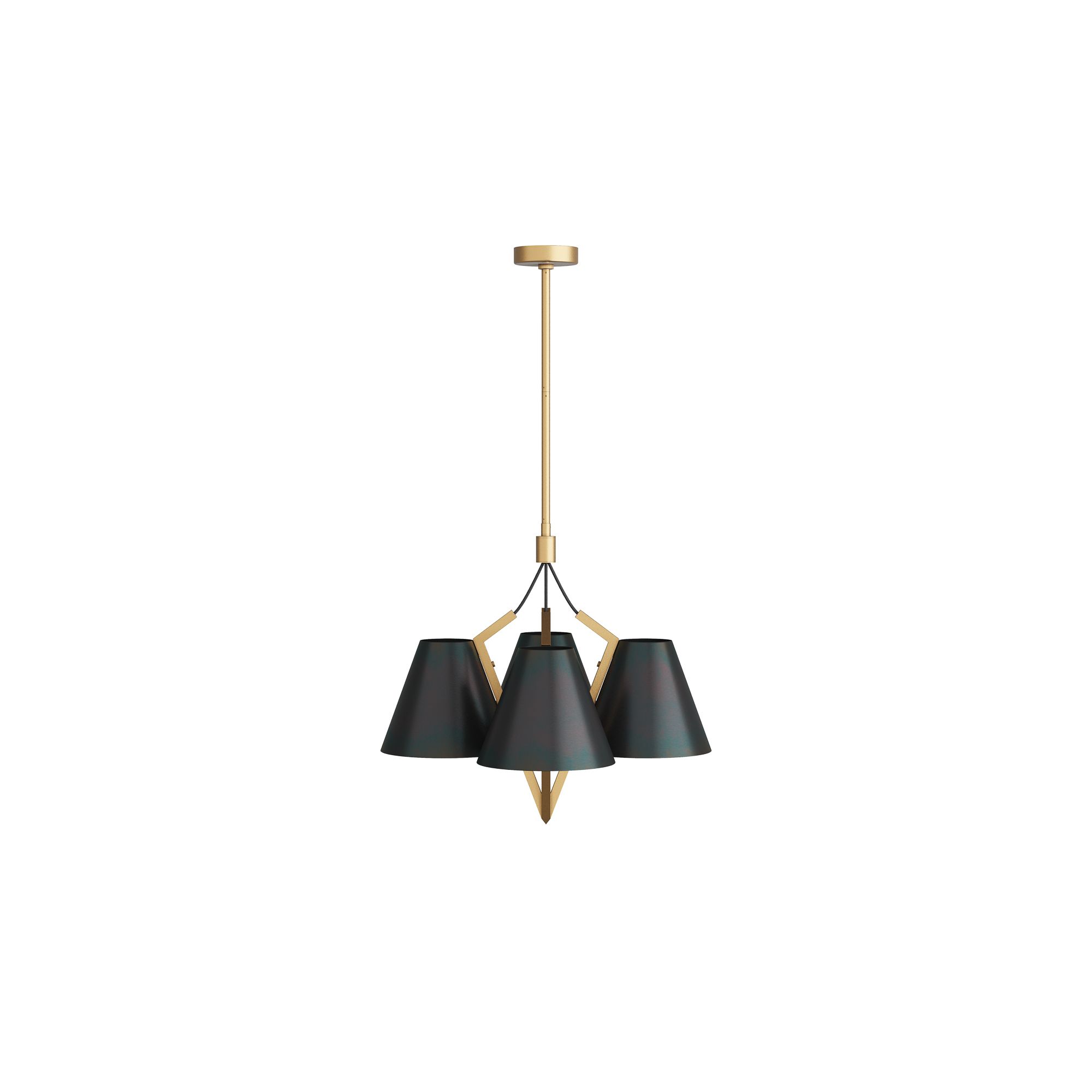 DMC18 Abrams Chandelier Antique Brass