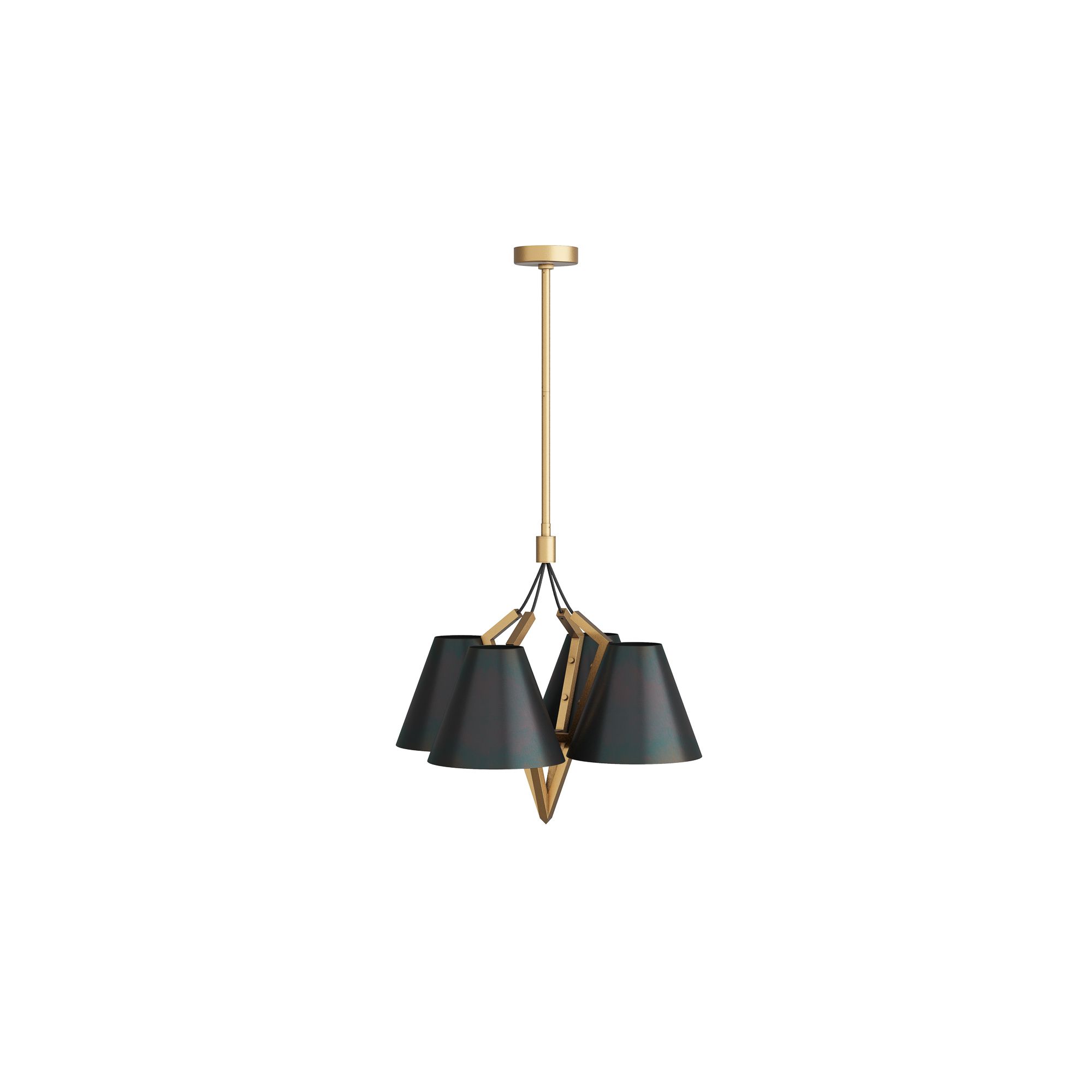 DMC18 Abrams Chandelier Antique Brass