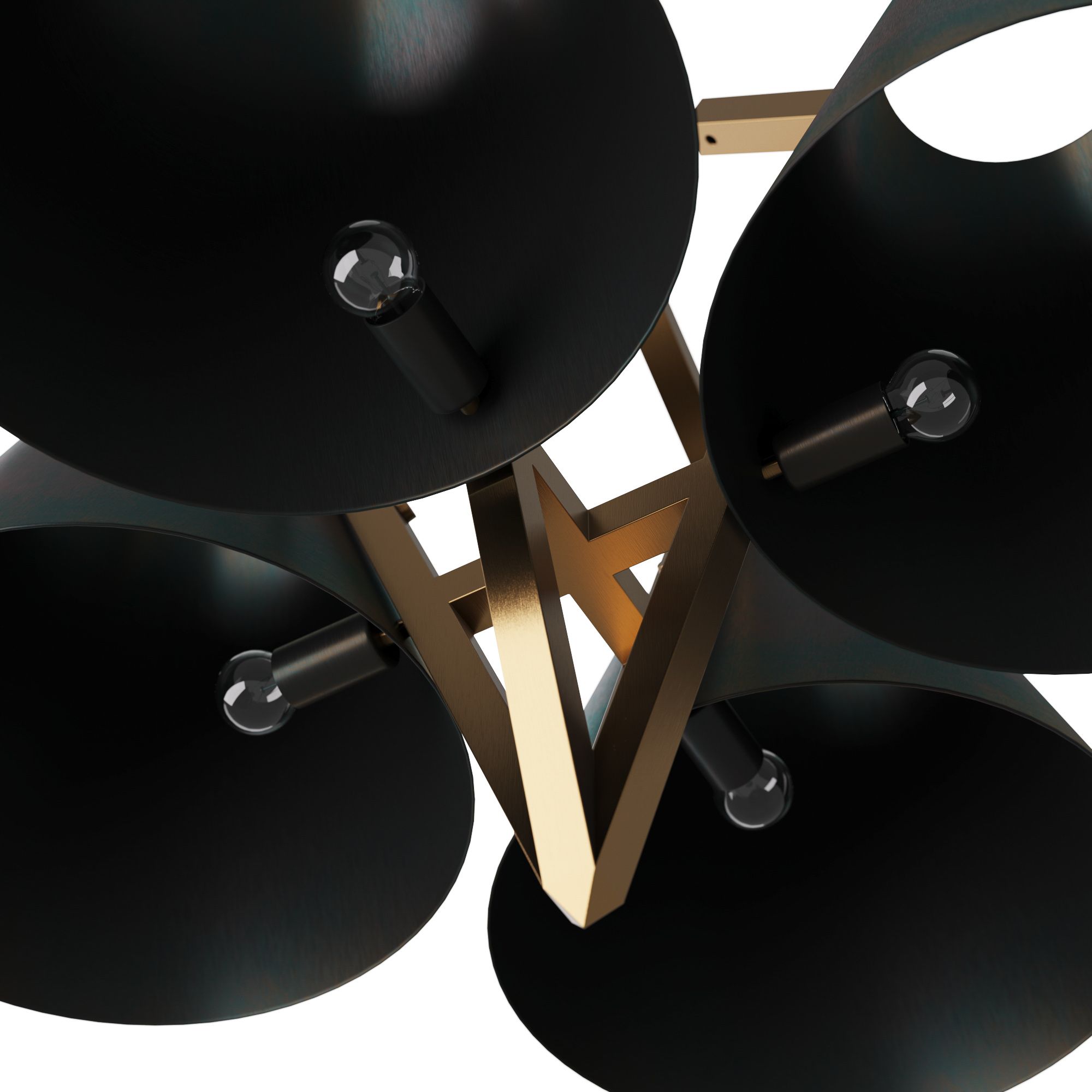 DMC18 Abrams Chandelier Antique Brass