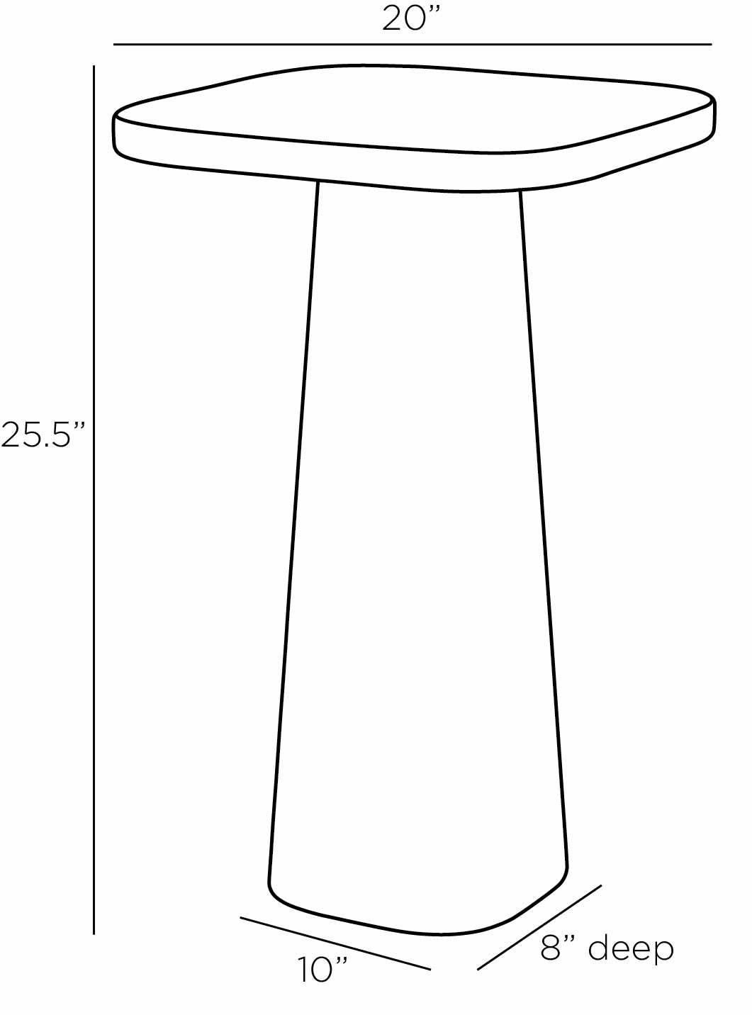 FES05 Blythe Small End Table Navy