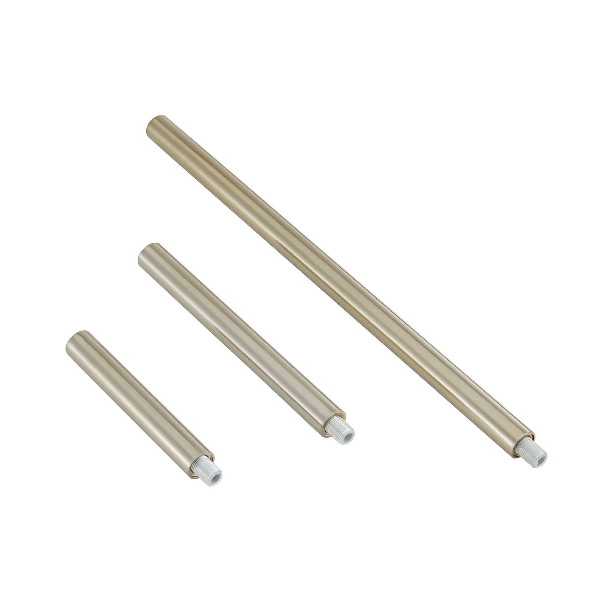 Pale Brass Ext Pipe (1) 4\", (1) 6\" and (1) 12\"