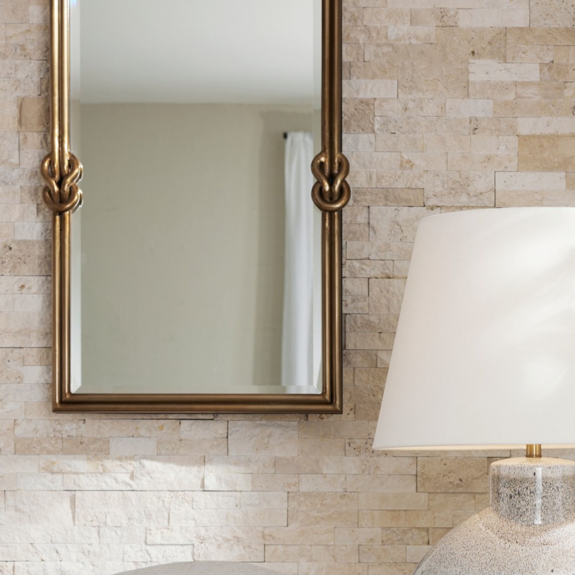 WMI54 Carruth Mirror Antique Brass