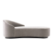Turner Chaise Sharkskin Velvet Grey Ash Left Arm