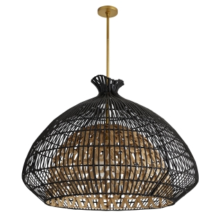 45065 - Rimini Pendant - Black, Rattan