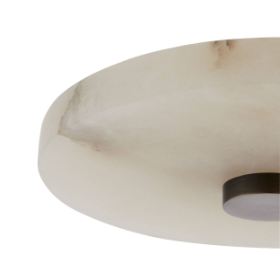49786 - Moers Flush Mount - White, Alabaster