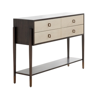 5701 - Nora Console - Brindle, Eucalyptus Veneer