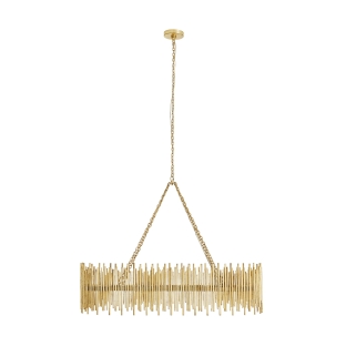 84038 - Prescott Linear Chandelier - Gold Leaf, Iron