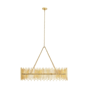 84038 - Prescott Linear Chandelier - Gold Leaf, Iron