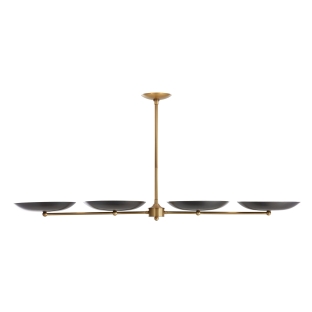 89015 - Griffith Linear Chandelier - Bronze, Steel