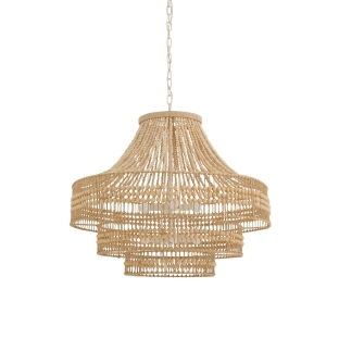 89335 - Tulane Chandelier - Natural, Wood