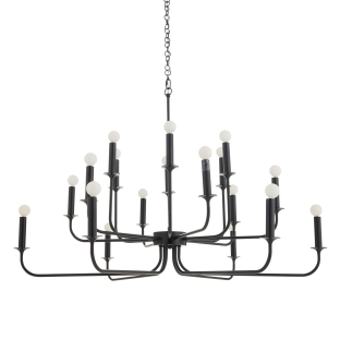 89345 - Breck Large Chandelier - Bronze, Steel
