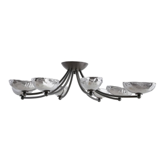 DFC08 - Zamora Flush Mount - English Bronze, Iron