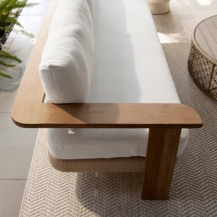 FFS06 - Halston Outdoor Sofa - Pearl, Bouclé