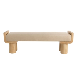 FHI01 - Wesley Bench - Natural, Linen
