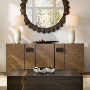 FZS12 - Lafayette Credenza - Chateau Gray, Ofram Veneer