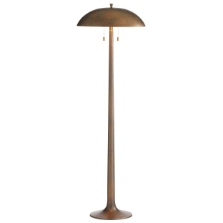PFI14 - Fleetwood Floor Lamp - Vintage Brass, Aluminum