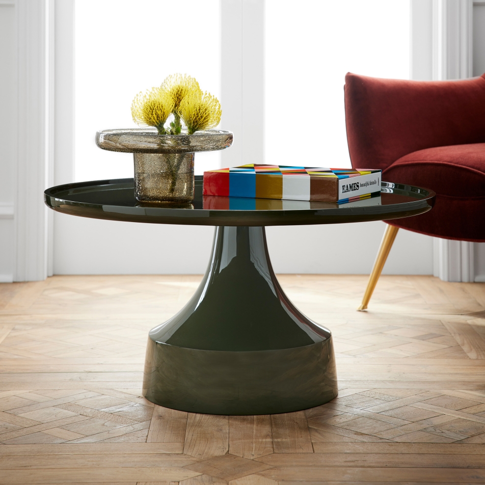 5099 - Joelie Coffee Table - Dark Moss, Fiberglass