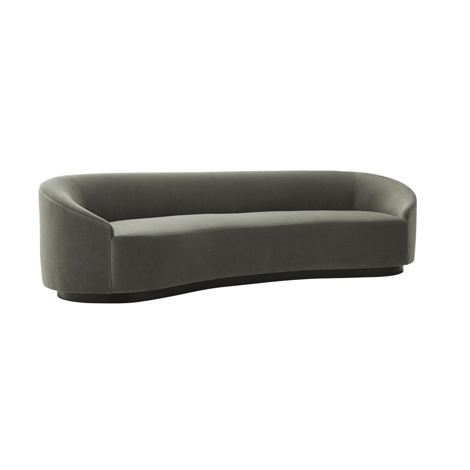 Turner Sofa Sharkskin Velvet Grey Ash